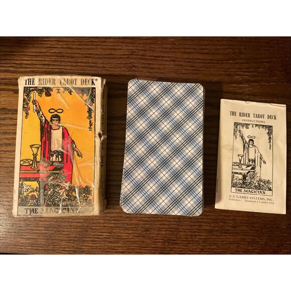 Vintage Rider Waite Tarot Card Deck US Games Smith 1971 Complete 78 Switzerland - Picture 1 of 12
